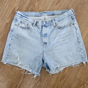 Levi's 501 button fly denim shorts